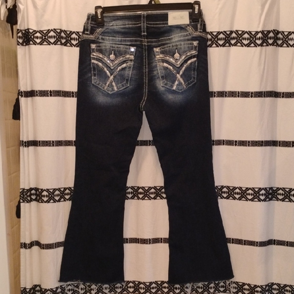 Miss Me Dark Blue Flare Jeans